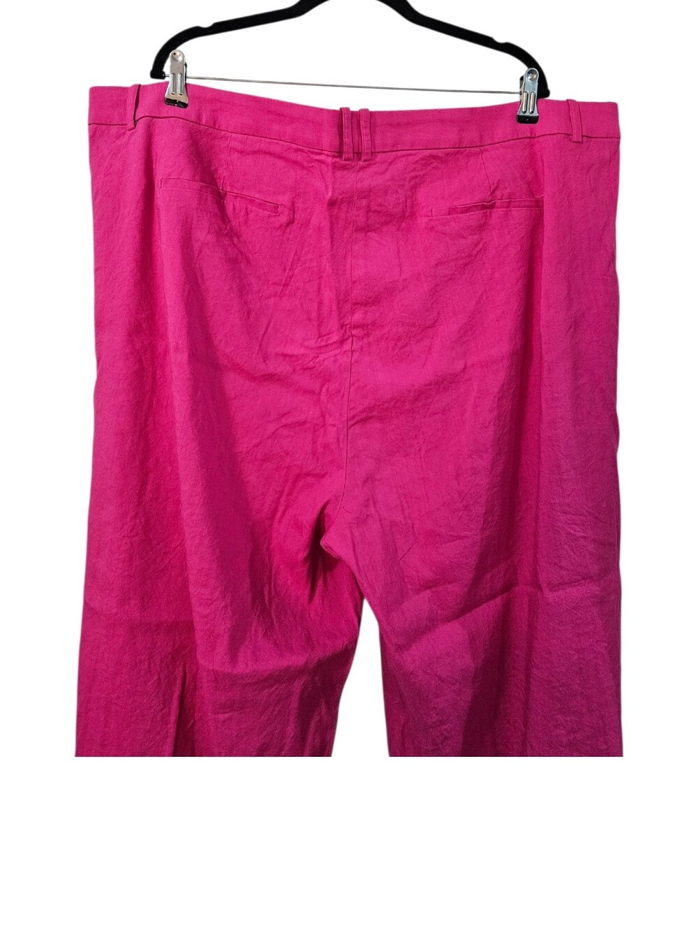 J.Crew Factory Linen-blend Wide-leg Pleated Trouser Pant Size 24 - Picture 7 of 8
